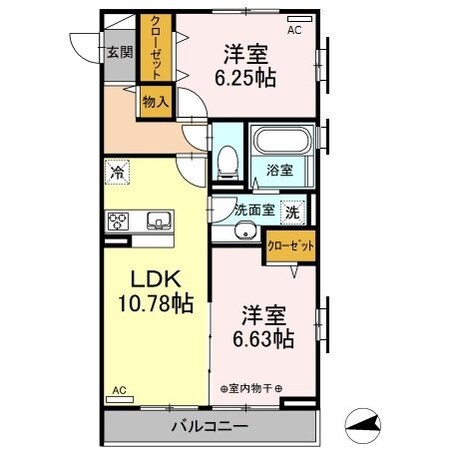 エルサンテの物件間取画像